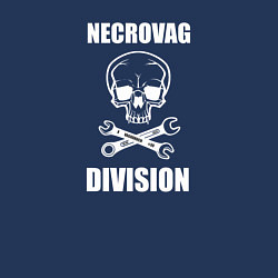 Свитшот хлопковый мужской Necrovag white division, цвет: тёмно-синий — фото 2