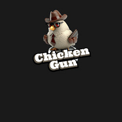 Свитшот хлопковый мужской Chicken Gun illustration, цвет: черный — фото 2