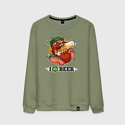 Мужской свитшот I love beer