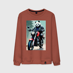 Мужской свитшот Panda - cool biker