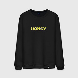 Свитшот хлопковый мужской Honey, цвет: черный