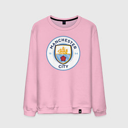 Свитшот хлопковый мужской Manchester City FC, цвет: светло-розовый