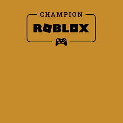 Свитшот хлопковый мужской Roblox gaming champion: рамка с лого и джойстиком, цвет: горчичный — фото 2