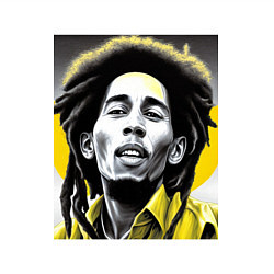 Свитшот хлопковый мужской Bob Marley Digital Art, цвет: белый — фото 2