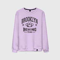 Свитшот хлопковый мужской Brooklyn boxing, цвет: лаванда