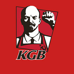 Свитшот хлопковый мужской KGB Lenin, цвет: красный — фото 2