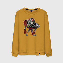 Свитшот хлопковый мужской All-Star Zombie, цвет: горчичный