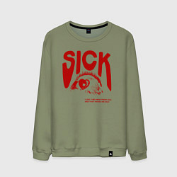 Мужской свитшот Sick i cant away from you red