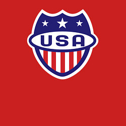 Свитшот хлопковый мужской Shield USA, цвет: красный — фото 2