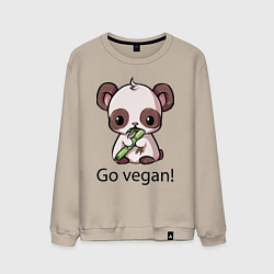 Мужской свитшот Go vegan - motto