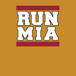 Свитшот хлопковый мужской Run Miami Heat, цвет: горчичный — фото 2