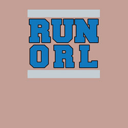 Свитшот хлопковый мужской Run Orlando Magic, цвет: пыльно-розовый — фото 2