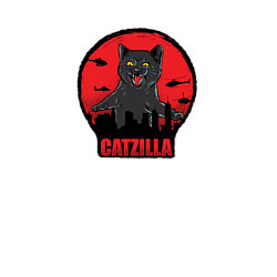 Свитшот хлопковый мужской Catzilla в ярости, цвет: белый — фото 2