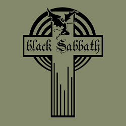 Свитшот хлопковый мужской Black Sabbath Cross, цвет: авокадо — фото 2