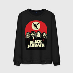 Свитшот хлопковый мужской Black Sabbath, цвет: черный