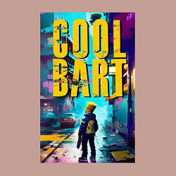 Свитшот хлопковый мужской Cool Bart - urban fantasy, цвет: пыльно-розовый — фото 2