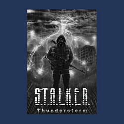 Свитшот хлопковый мужской Stalker thunderstorm, цвет: тёмно-синий — фото 2