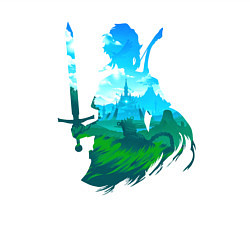 Свитшот хлопковый мужской Персонаж Линк, цвет: белый — фото 2