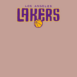 Свитшот хлопковый мужской Team Lakers, цвет: пыльно-розовый — фото 2