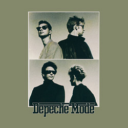 Свитшот хлопковый мужской Depeche Mode - Music for the Masses, цвет: авокадо — фото 2