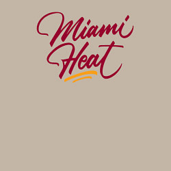 Свитшот хлопковый мужской Miami Heat fan, цвет: миндальный — фото 2