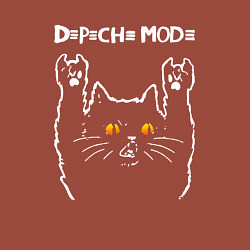 Свитшот хлопковый мужской Depeche Mode rock cat, цвет: кирпичный — фото 2