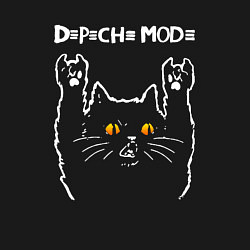 Свитшот хлопковый мужской Depeche Mode rock cat, цвет: черный — фото 2