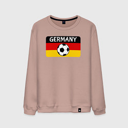 Свитшот хлопковый мужской Football Germany, цвет: пыльно-розовый