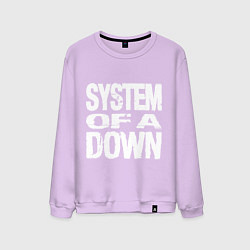 Свитшот хлопковый мужской SoD - System of a Down, цвет: лаванда