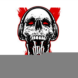 Свитшот хлопковый мужской DnB skull, цвет: белый — фото 2