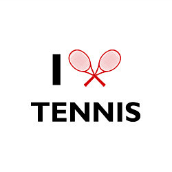 Свитшот хлопковый мужской I Love Tennis, цвет: белый — фото 2