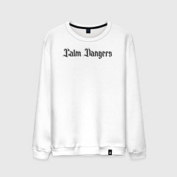 Свитшот хлопковый мужской Calm dangers black 2 side, цвет: белый