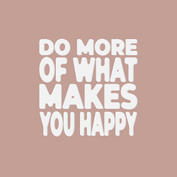 Свитшот хлопковый мужской Надпись Do more of what makes you happy, цвет: пыльно-розовый — фото 2