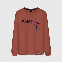 Свитшот хлопковый мужской Whatever, цвет: кирпичный