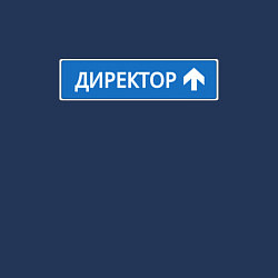 Свитшот хлопковый мужской Директор указатель, цвет: тёмно-синий — фото 2