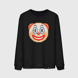 Свитшот хлопковый мужской Клоун из клоунов, цвет: черный