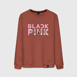 Мужской свитшот Blackpink logo Jisoo Lisa Jennie Rose