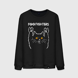 Мужской свитшот Foo Fighters rock cat
