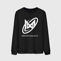 Свитшот хлопковый мужской Nigma Galaxy logo, цвет: черный