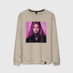 Мужской свитшот Blackpink Jennie аниме рисунок