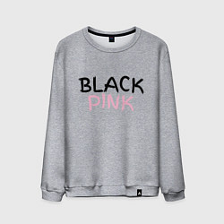 Свитшот хлопковый мужской Граффити BlackPink, цвет: меланж
