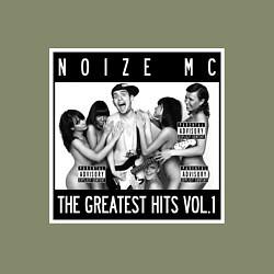 Свитшот хлопковый мужской Noize with girls, цвет: авокадо — фото 2