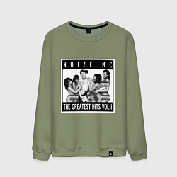 Свитшот хлопковый мужской Noize with girls, цвет: авокадо