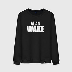 Свитшот хлопковый мужской Alan Wake logo, цвет: черный