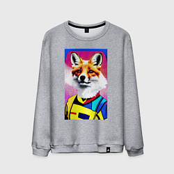 Мужской свитшот Fox - pop art - fashionista