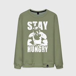 Свитшот хлопковый мужской Arnold motivation, цвет: авокадо