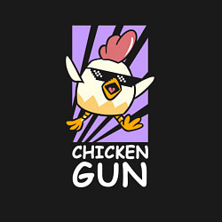 Свитшот хлопковый мужской Chicken Gun - Game, цвет: черный — фото 2