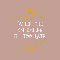 Свитшот хлопковый мужской When the DM Smiles, цвет: пыльно-розовый — фото 2