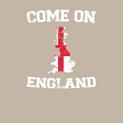 Свитшот хлопковый мужской Come on England, цвет: миндальный — фото 2