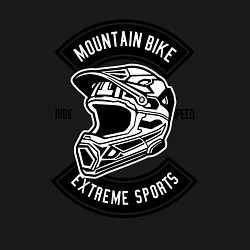 Свитшот хлопковый мужской Mountain bike helmet, цвет: черный — фото 2